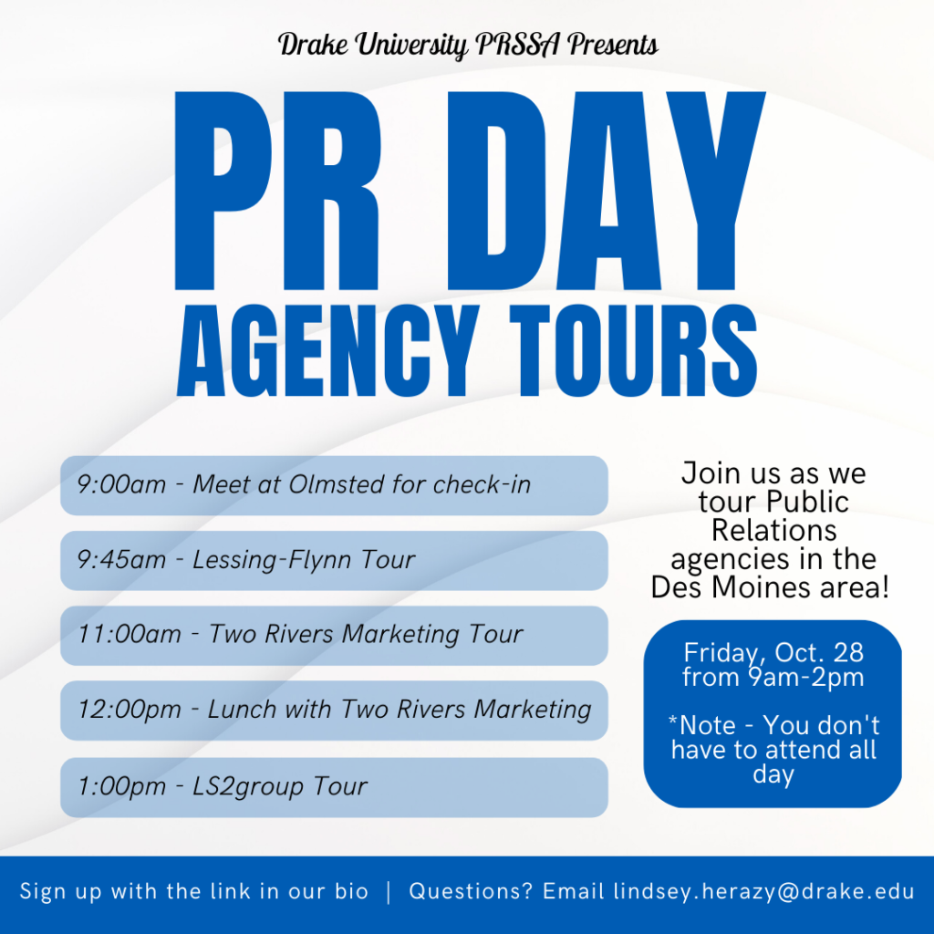 Drake University PRSSA Presents PR Day Agency Tours